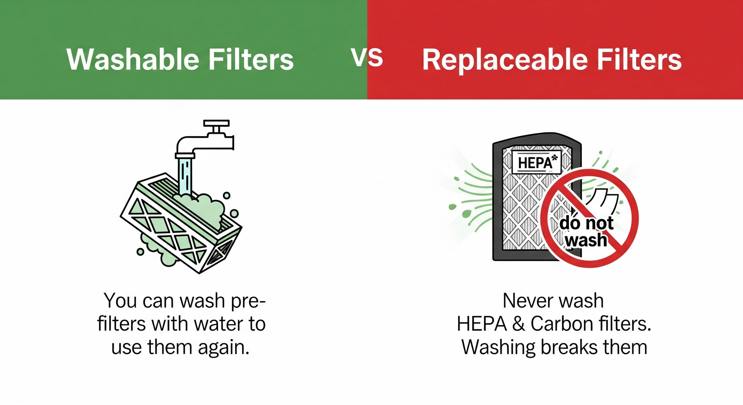 Best Air Purifiers - Washable vs Replaceable Filters