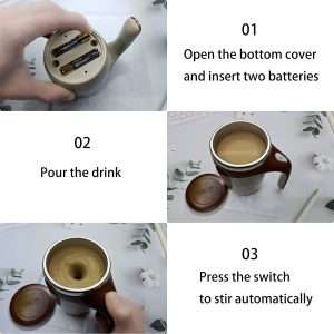 Smart Self-Mixing Coffee Mug Perfect for Home Office and Travel
